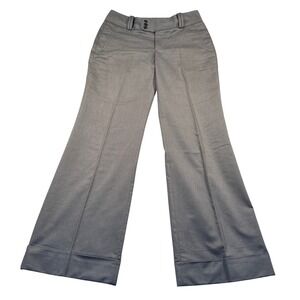Y2K Banana Republic Jackson Fit Cotton Wool Blend Wide Leg Dress Pants Womens 8